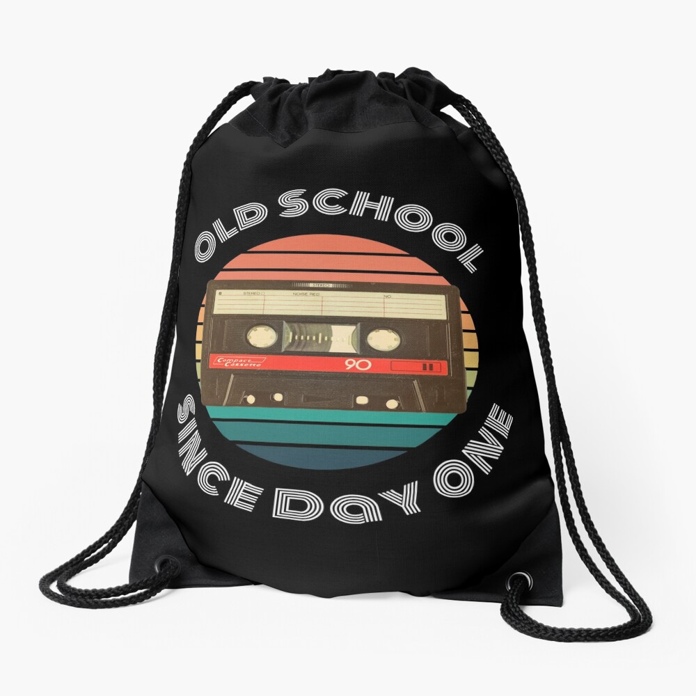 Old School Since Day One Living Legend Cassette Drawstring Bag DSB503