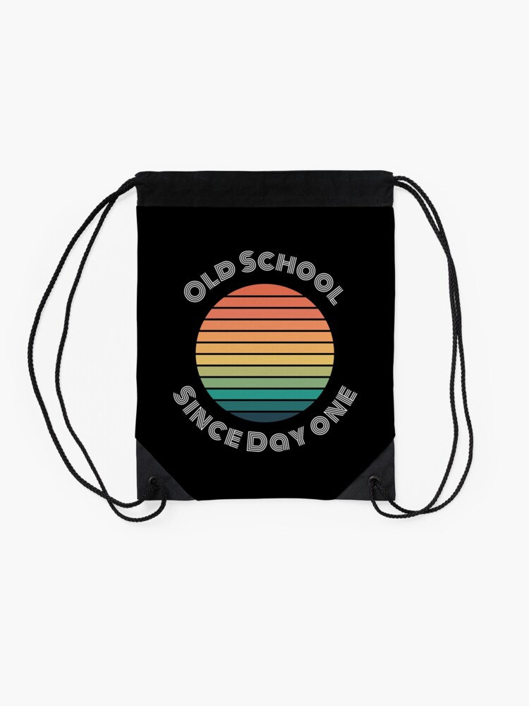 Old-School-Since-Day-One-Living-Legend-Cool-Dude-Drawstring-Bag-DSB739-2 Old School Since Day One Living Legend Cool Dude Drawstring Bag DSB739 2