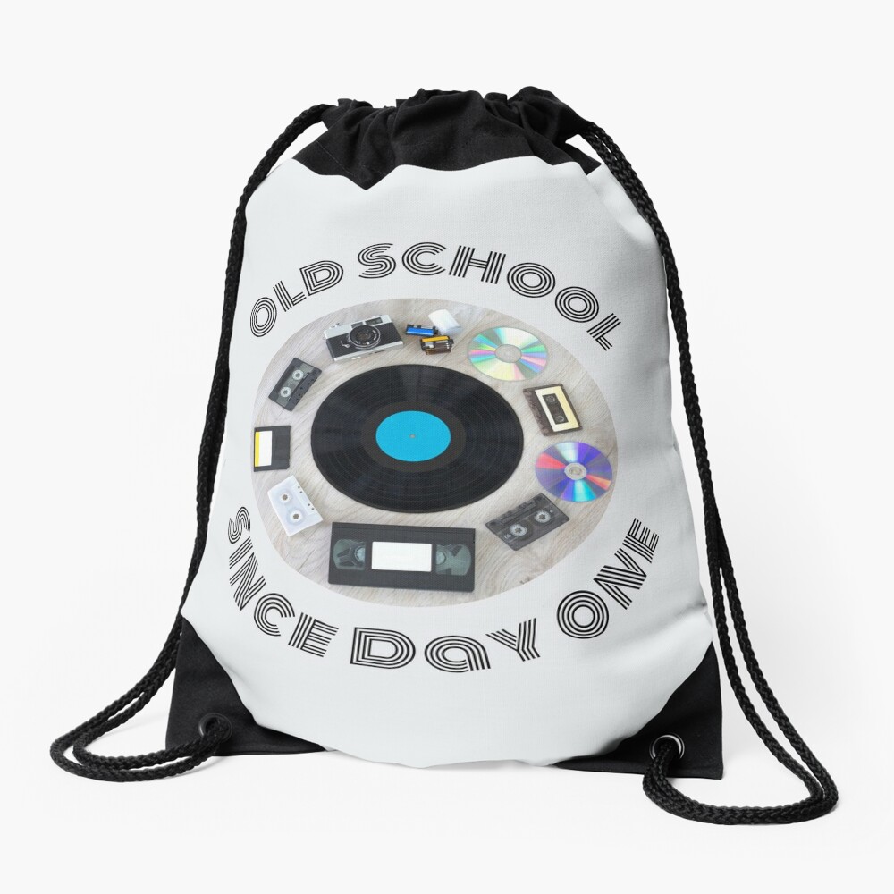 Old School Since Day One Living Legend Retro Classics Drawstring Bag DSB501