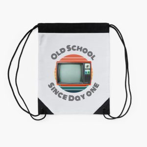 Old School Since Day One Living Legend Television Drawstring Bag DSB459 2