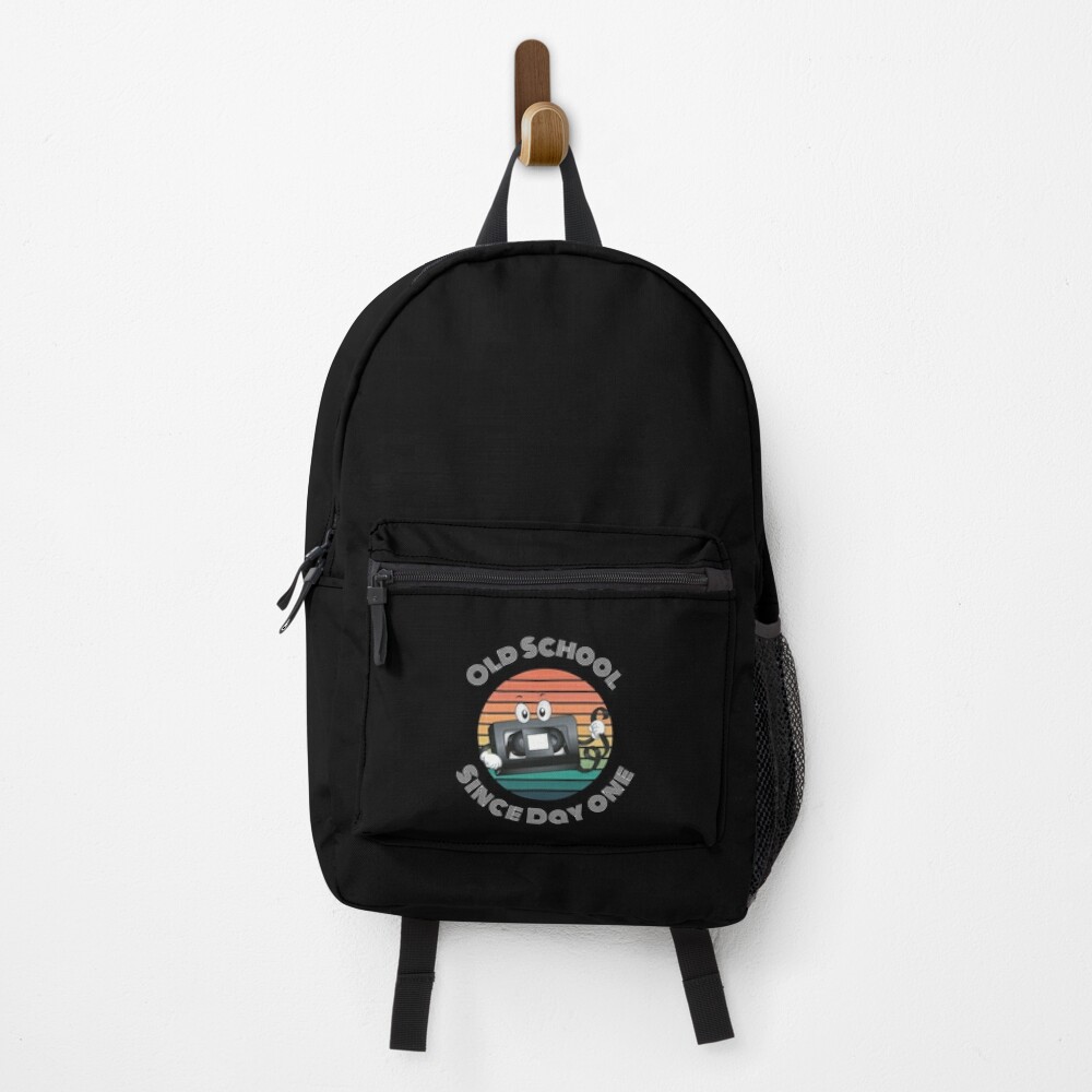Old School Since Day One Living Legend Vhs Backpack PBP876