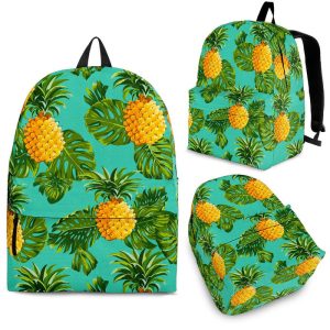 Palm Leaf Pineapple Pattern Print Back To School Backpack BP669