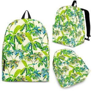 Palm Tree Banana Pattern Print Back To School Backpack BP668