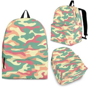 Pastel Camouflage Print Back To School Backpack BP366