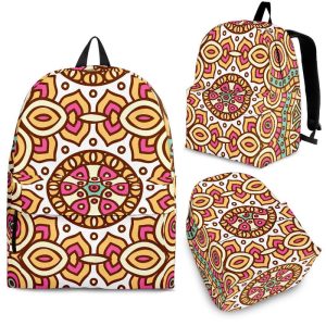Pastel Ethnic Mandala Print Back To School Backpack BP661