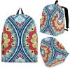Pastel Ornament Mandala Print Back To School Backpack BP659