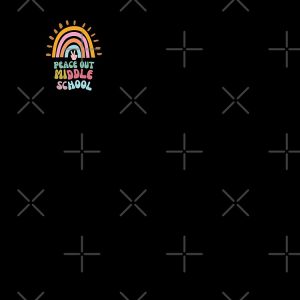 Peace Out Middle School Groovy Graduation Last Day Of School Backpack PBP149 1