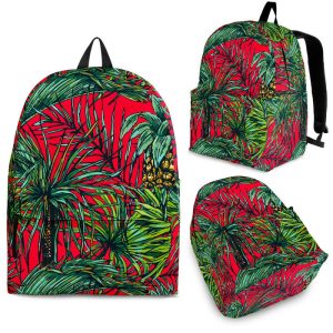 Pineapple Leaves Hawaii Pattern Print Back To School Backpack BP650