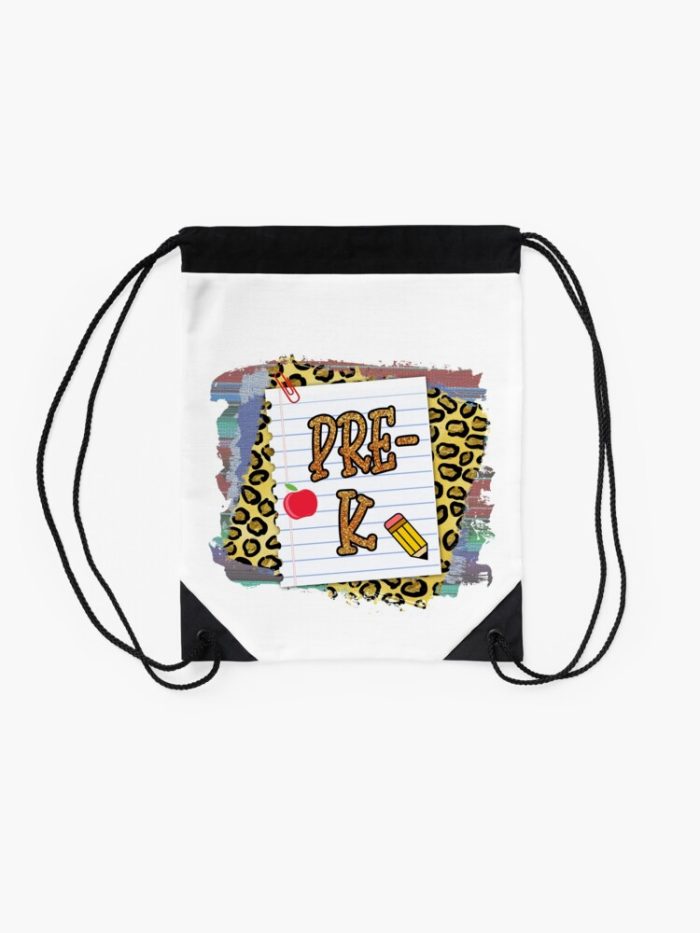 Pre K Happy First Day Of School Back To School Drawstring Bag DSB349 2