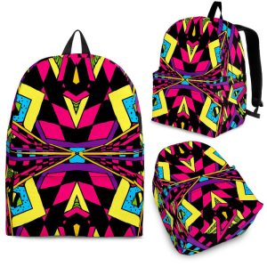 Psychedelic Ethnic Trippy Print Back To School Backpack BP627