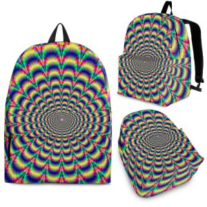 Psychedelic Explosion Optical Illusion Back To School Backpack BP625