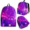 Purple Bursting Galaxy Space Print Back To School Backpack BP619