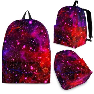 Purple Dark Galaxy Space Print Back To School Backpack BP617