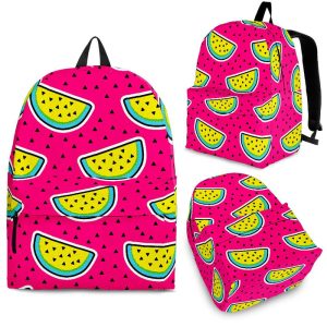 Purple Fancy Watermelon Pattern Print Back To School Backpack BP614