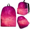 Purple Nebula Cloud Galaxy Space Print Back To School Backpack BP609