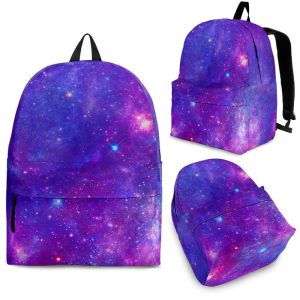 Purple Stardust Cloud Galaxy Space Print Back To School Backpack BP607
