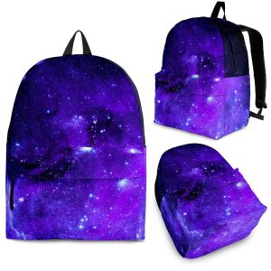 Purple Stars Nebula Galaxy Space Print Back To School Backpack BP605