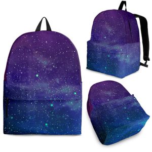 Purple Turquoise Galaxy Space Print Back To School Backpack BP598