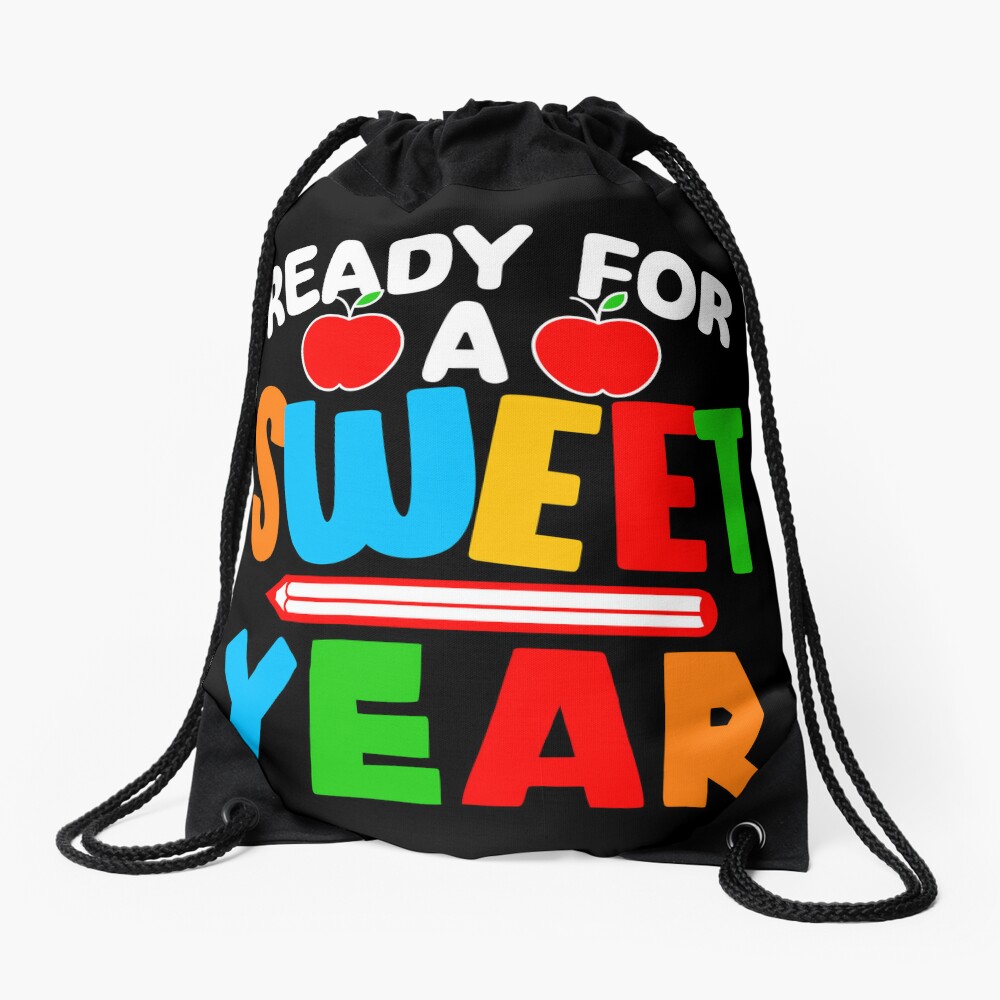 Ready For Sweet Year Back To School Gift Students Boys Girls Drawstring Bag DSB1075