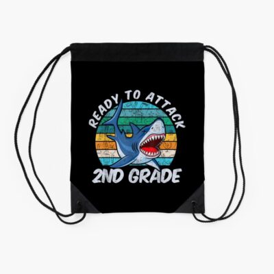 Ready To Attack 2Nd Grade Shark Gift Back To School Drawstring Bag DSB432 2 Ready To Attack 2Nd Grade Shark Gift Back To School Drawstring Bag DSB432 2