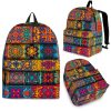 Rectangle Mandala Bohemian Pattern Print Back To School Backpack BP593