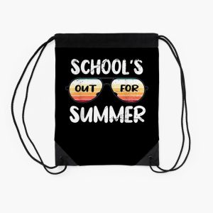 Retro Last Day Of School SchoolS Out For Summer Drawstring Bag DSB1457 2