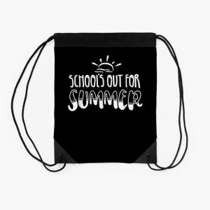 Retro Last Day Of School Schools Out For Summer Teacher Gift Drawstring Bag DSB1423 2