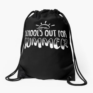 Retro Last Day Of School Schools Out For Summer Teacher Gift Drawstring Bag DSB1423