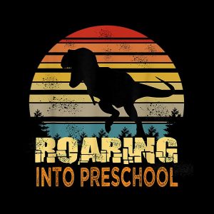 Roaring Preschool Dinosaur Back To School First Day Boys Drawstring Bag DSB150 1