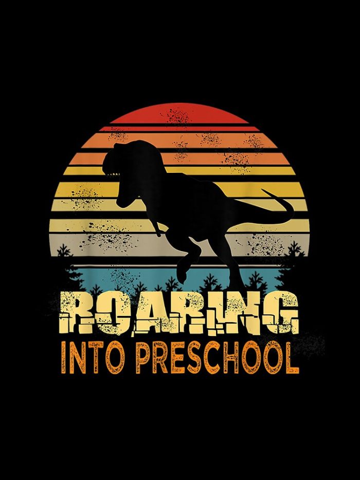 Roaring Preschool Dinosaur Back To School First Day Boys Drawstring Bag DSB150 1