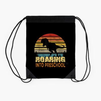 Roaring Preschool Dinosaur Back To School First Day Boys Drawstring Bag DSB150 2 Roaring Preschool Dinosaur Back To School First Day Boys Drawstring Bag DSB150 2