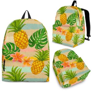 Sand Beach Pineapple Pattern Print Back To School Backpack BP568