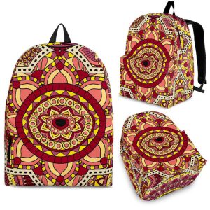Sangria Mandala Bohemian Pattern Print Back To School Backpack BP567