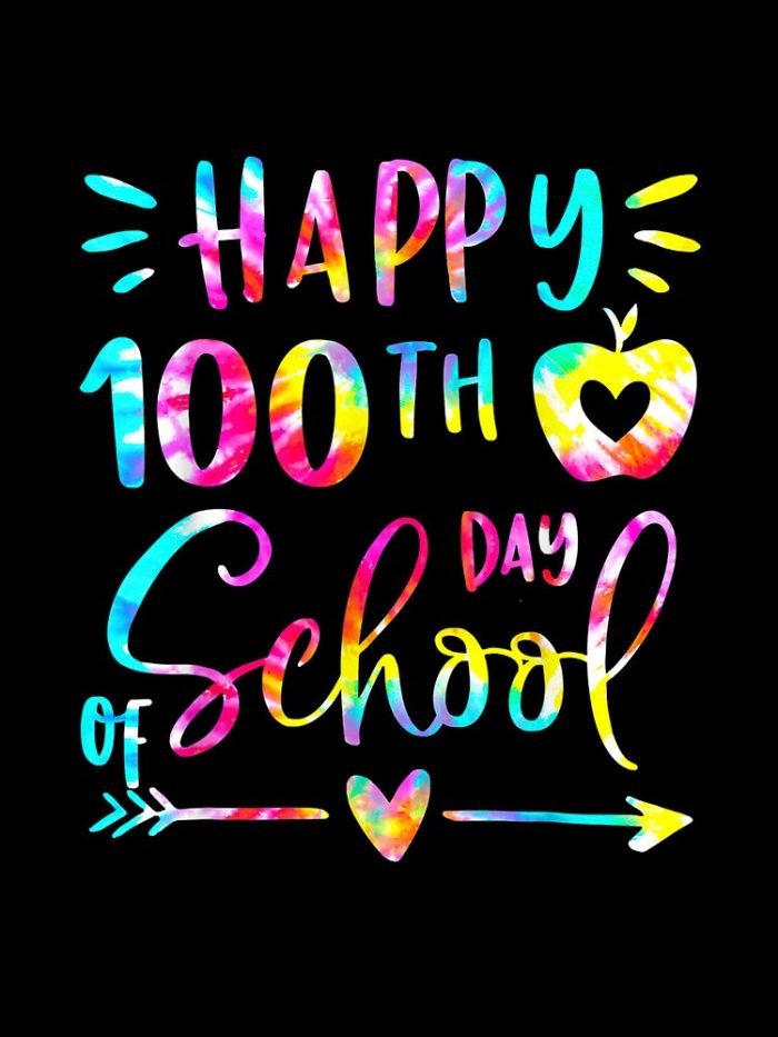 School Happy 100Th Day Of School Teachers Students Drawstring Bag DSB1399 1