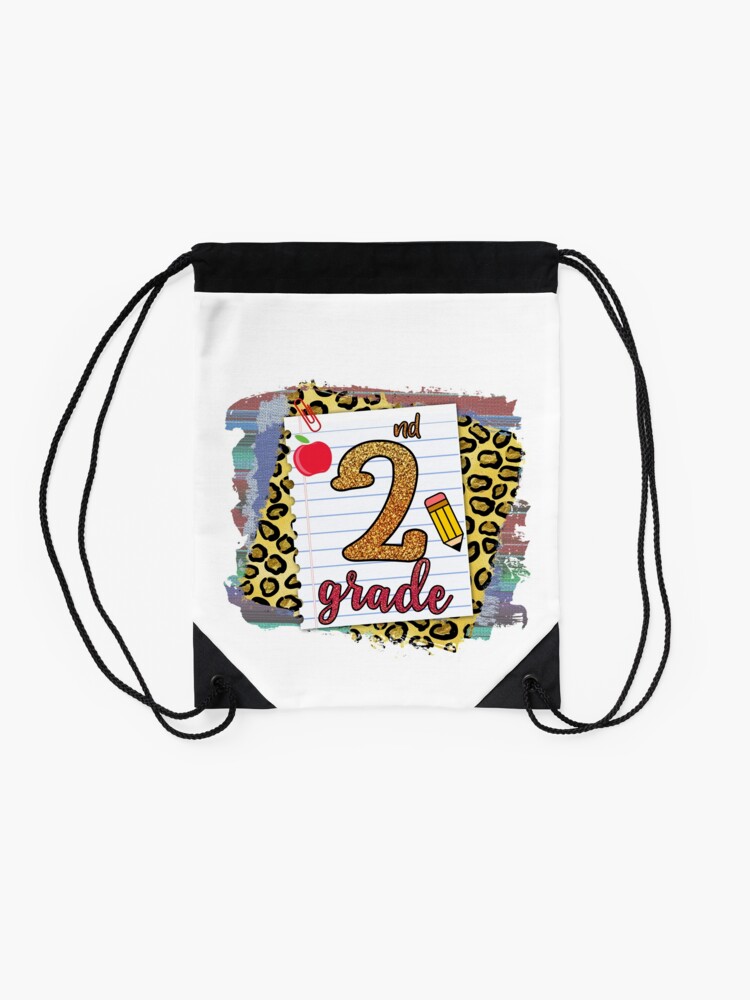 Second-Grade-Happy-First-Day-Of-School-Back-To-School-Drawstring-Bag-DSB162-2 Second Grade Happy First Day Of School Back To School Drawstring Bag DSB162 2