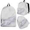 Smoke Grey Marble Print Back To School Backpack BP563