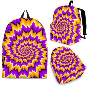Spiral Expansion Moving Optical Illusion Back To School Backpack BP557