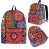 Square Bohemian Mandala Patchwork Print Back To School Backpack BP413