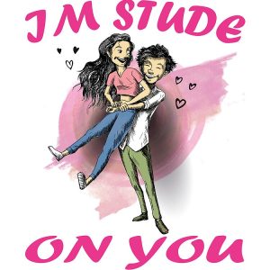 St ValentineS Day Im Stude On You Love Heart Cute Funny Valentines Day School Drawstring Bag DSB822 1