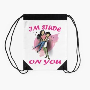 St ValentineS Day Im Stude On You Love Heart Cute Funny Valentines Day School Drawstring Bag DSB822 2