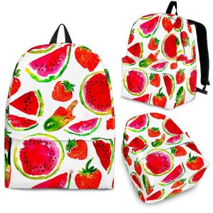 Summer Fruits Watermelon Pattern Print Back To School Backpack BP551