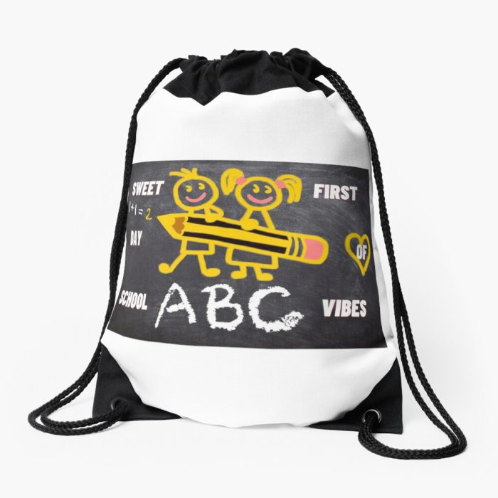 Sweet First Day Of School Vibes Drawstring Bag DSB421