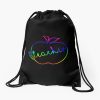 Teacher Apple Painting Tie Dye Back To School Day Drawstring Bag DSB1430