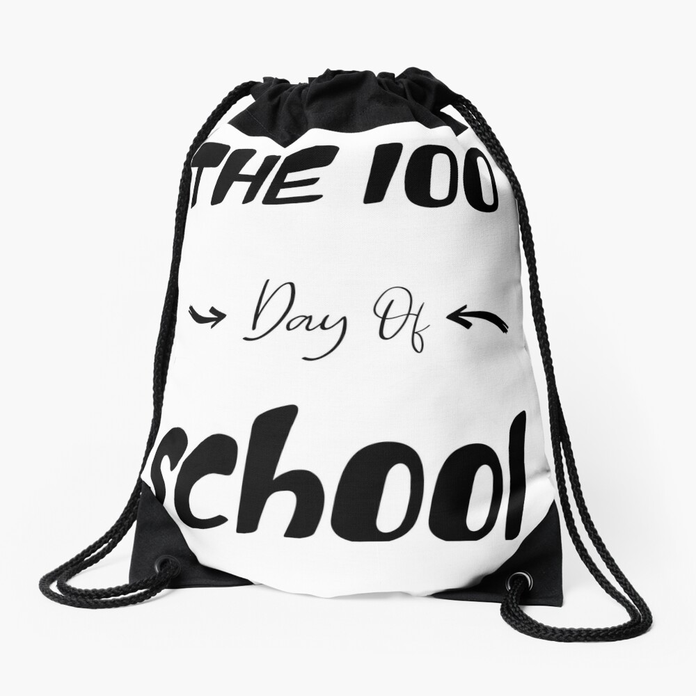 The 100 Day Of School 100 Day Of School Drawstring Bag DSB442