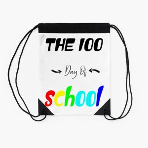 The 100 Day Of School 100 Day Of School Drawstring Bag DSB443 2