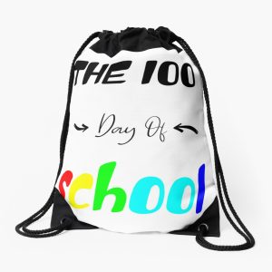 The 100 Day Of School 100 Day Of School Drawstring Bag DSB443