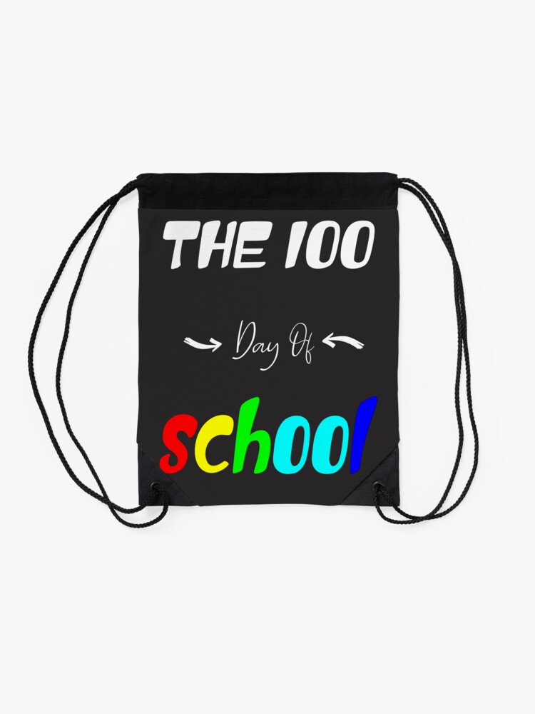 The-100-Day-Of-School-100-Day-Of-School-Drawstring-Bag-DSB455-2 The 100 Day Of School 100 Day Of School Drawstring Bag DSB455 2