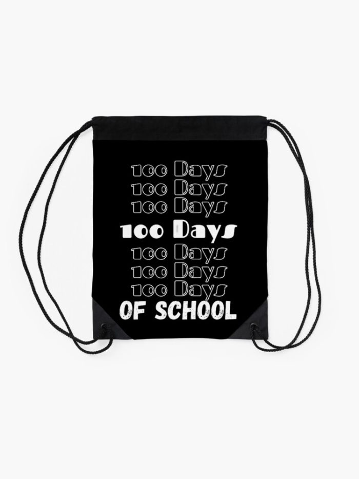 The 100 Day Of School Svg 100Th Day Of School Drawstring Bag DSB022 2