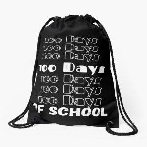 The 100 Day Of School Svg 100Th Day Of School Drawstring Bag DSB022