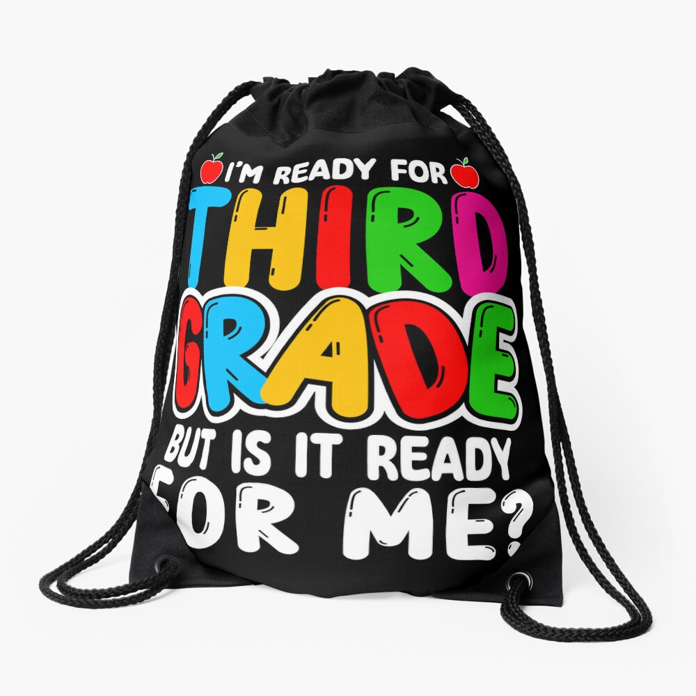 Third Grade Back To School Gift Students Boys Girls Drawstring Bag DSB1071